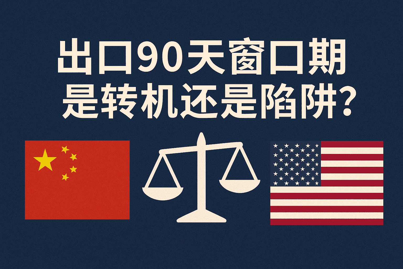 “出口90天窗口期”，是转机还是陷阱？